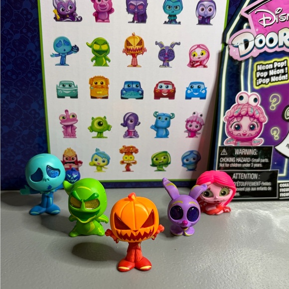 Disney Doorables Other - Disney Doorables Neon Pop Nightmare Before Christmas Set